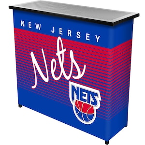 New Jersey Nets Hardwood Classics Red 36 in. Portable Bar