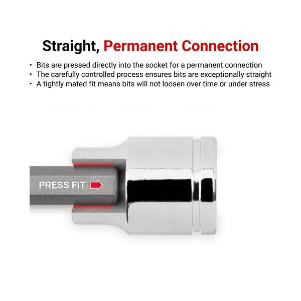 TEKTON 3/8 in. Drive x M6 Triple Square Bit Socket SHB18206