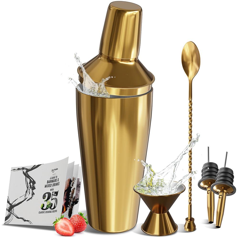 Wyndham House Cocktail Shaker Set for the Home Bar Stainless Steel