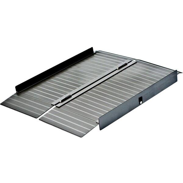 Peace Of Mind 4 ft. x 2 ft. 5 in. x 4 in. Aluminum Portable Ramp in Bronze