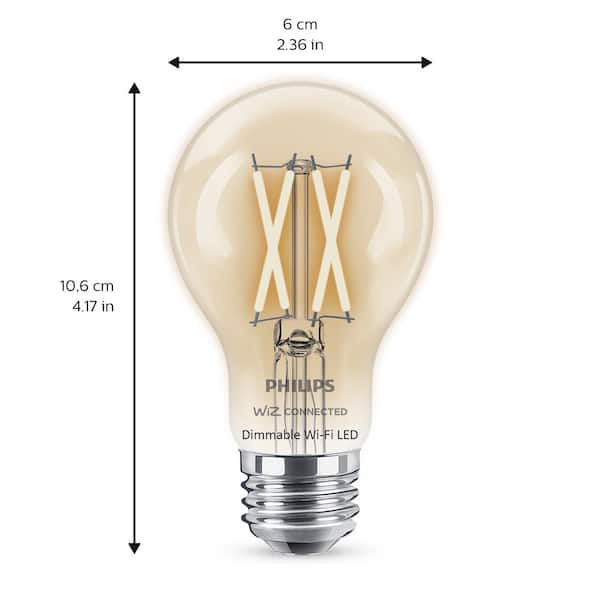 Soft White A19 LED 40W Equivalent Dimmable Smart Wi-Fi Wiz Connected Wireless Light Bulb