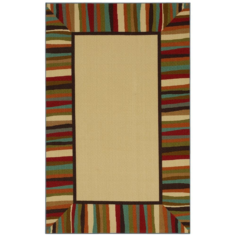 Mohawk Home Printed Indoor/ Outdoor Avenue Stripe Multi Area Rug