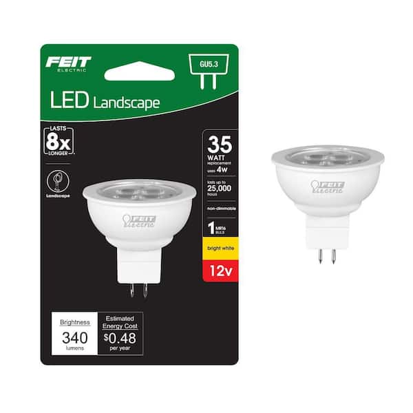 35-Watt Equivalent MR16 GU5.3 Bi-Pin CEC 12-Volt Landscape Garden LED Light Bulb, Bright White