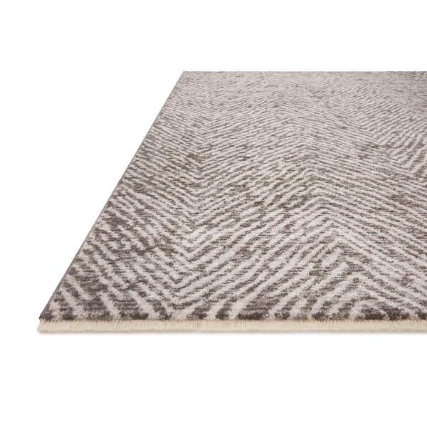 Vance Taupe/Zebra 2 ft. 7 in. x 12 ft. Modern Animal Print Runner Area Rug