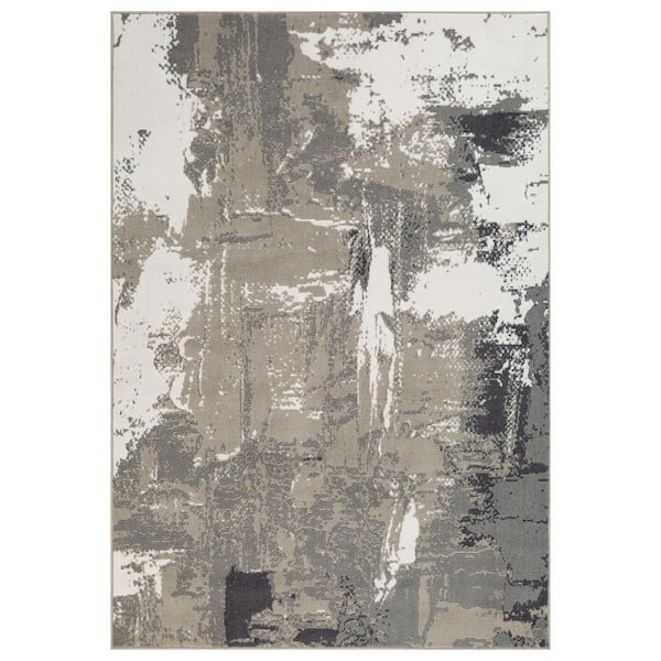 Amer Rugs Alpine 11 ft. X 14 ft. Ivory Abstract Area Rug
