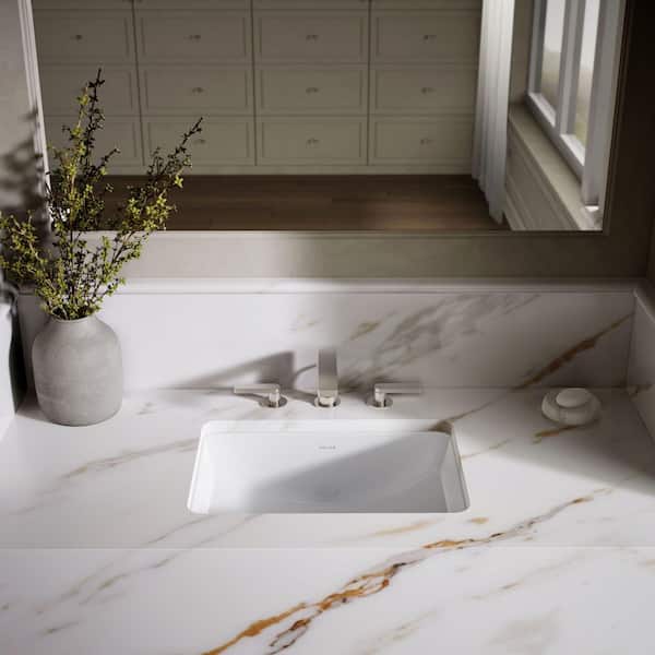 KOHLER Ladena 20-7/8 in. Undermount Bathroom Sink with Glazed
