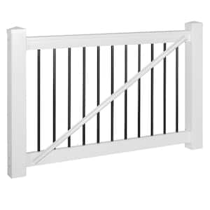 Bellaire 3.5 ft. H x 5 ft. W White Vinyl Railing Gate Kit