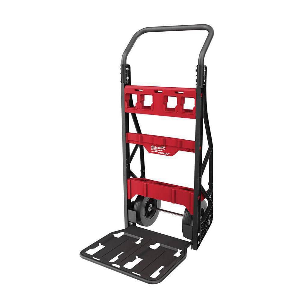 Milwaukee Black and Red Folding 2-Wheel Metal Cart
