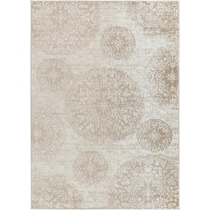 Monte Carlo Beige Ombre 5 ft. x 7 ft. Indoor Area Rug