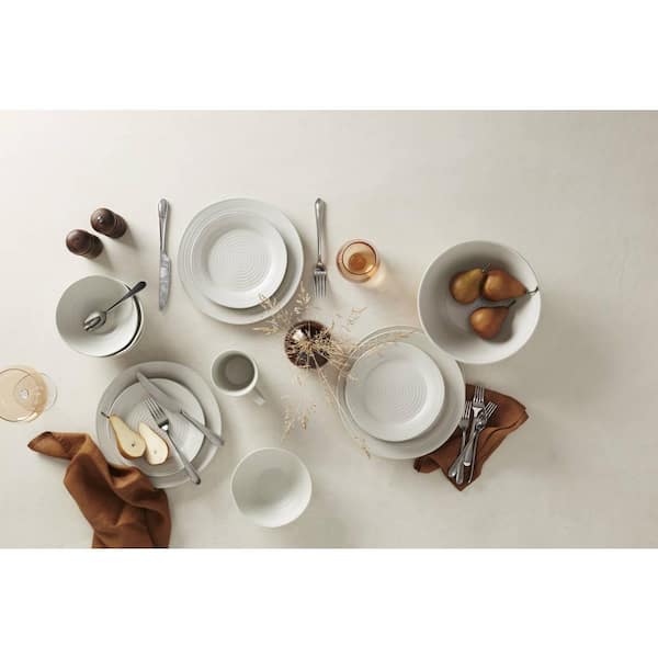 Oneida Ridge 12 Piece Dinnerware Set White