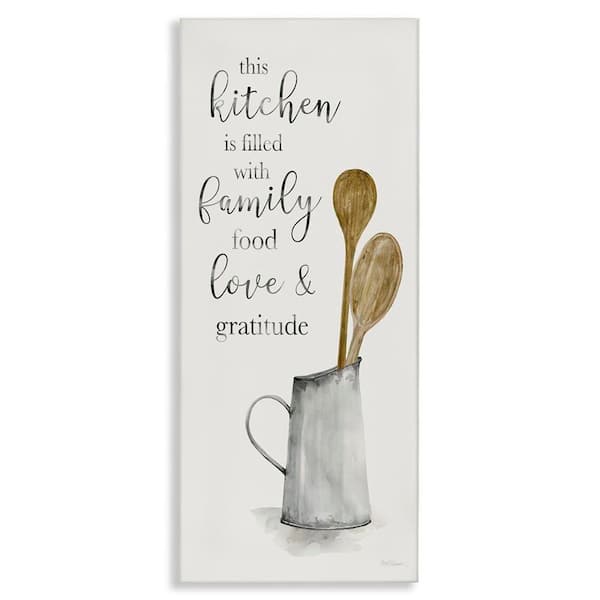 This Kitchen Family Phrase by Carol Robinson Unframed Graphic Art Print Food 24 in. x 10 in.