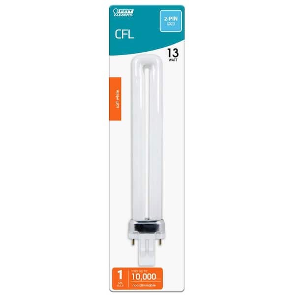 Feit Electric 13-Watt Equivalent PL CFLNI Twin Tube 2-Pin Feit Electric 13-Watt Equivalent PL CFLNI Twin Tube 2-Pin