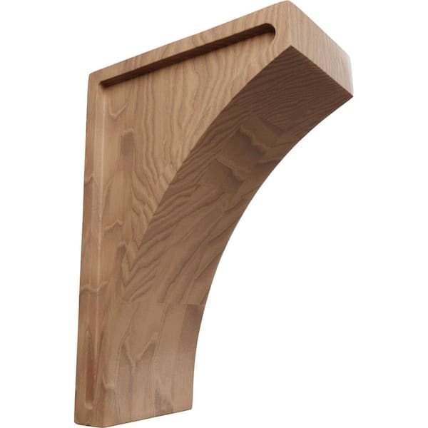 Ekena Millwork 3 in. x 8 in. x 5-1/2 in. Mahogany Medium Lawson Wood Corbel