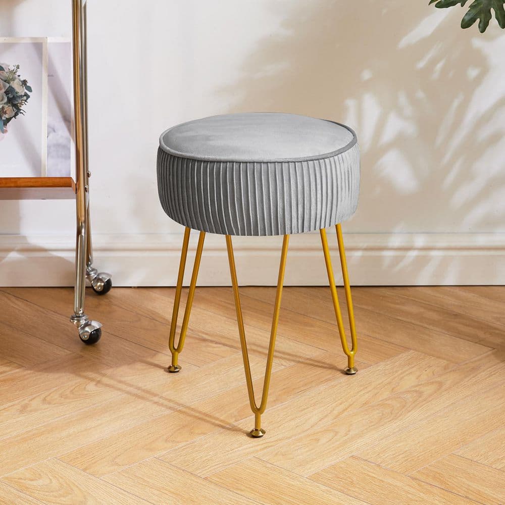 grey velvet dressing table Grey Dressing Room Table Stool Velvet Dressing Room Chair Grey Dressing Table Chairs Thick Cushion Dressing