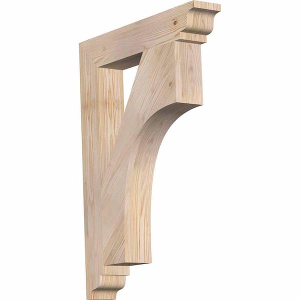 Ekena Millwork 5-1/2 in. x 42 in. x 48 in. Western Red Cedar Westlake Traditional Smooth Bracket