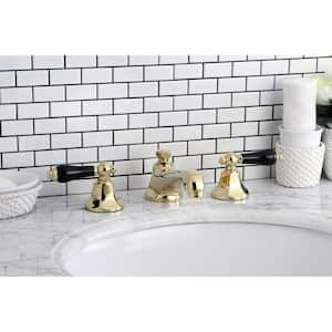 Duchess 8 in. Widespread 2-Handle Bathroom Faucet in Polished Brass