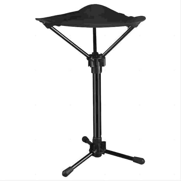 Angel Sar Black Metal Portable Retractable Stool Fishing Hiking Chair