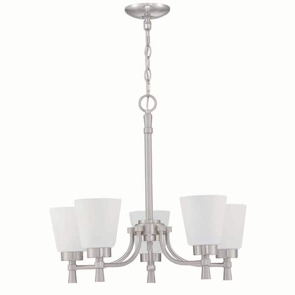 white tiered chandelier