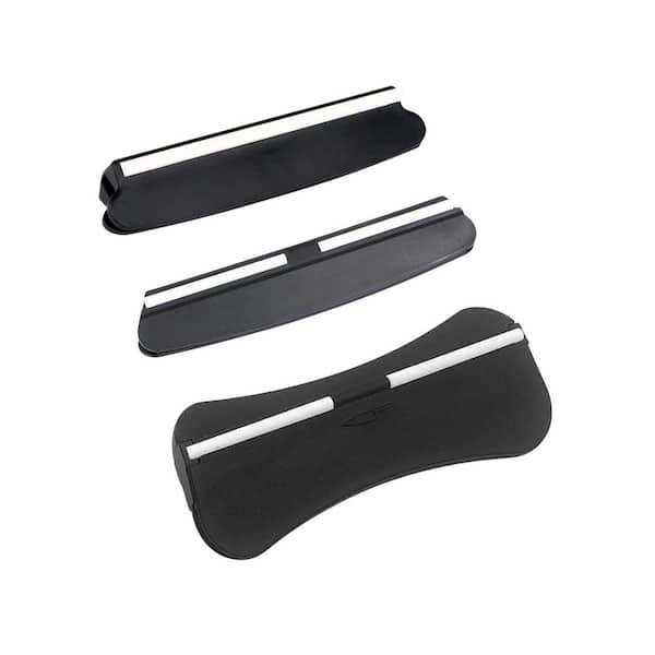 15°  Knife Sharpener Angle Guide Black Plastic Ceramic Set for Precise Kitchen Outdoor Use 3 Pack