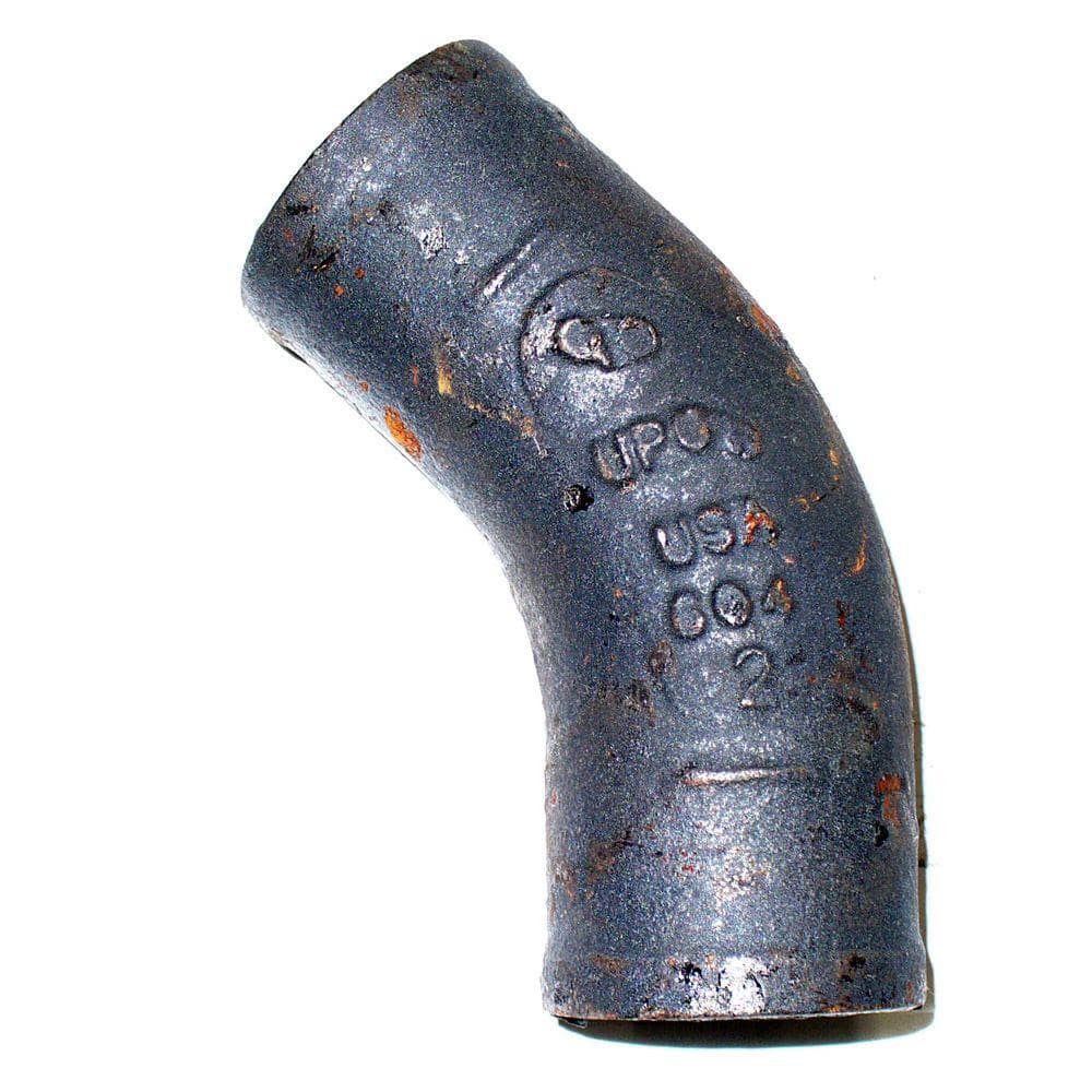 AB and I Foundry 11/2 in. CastIron 45Degree SPG x SPG Elbow 370102 The Home Depot