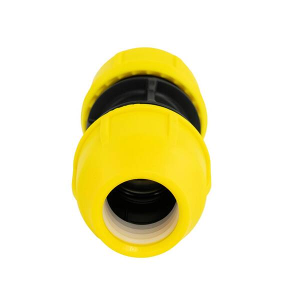 IPS DR 11 Underground Yellow Poly Gas Pipe Coupler by HOME-FLEX 1 in 