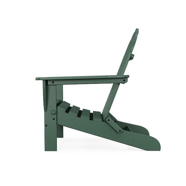 POLYWOOD Classic Green Plastic Patio Adirondack Chair AD5030GR