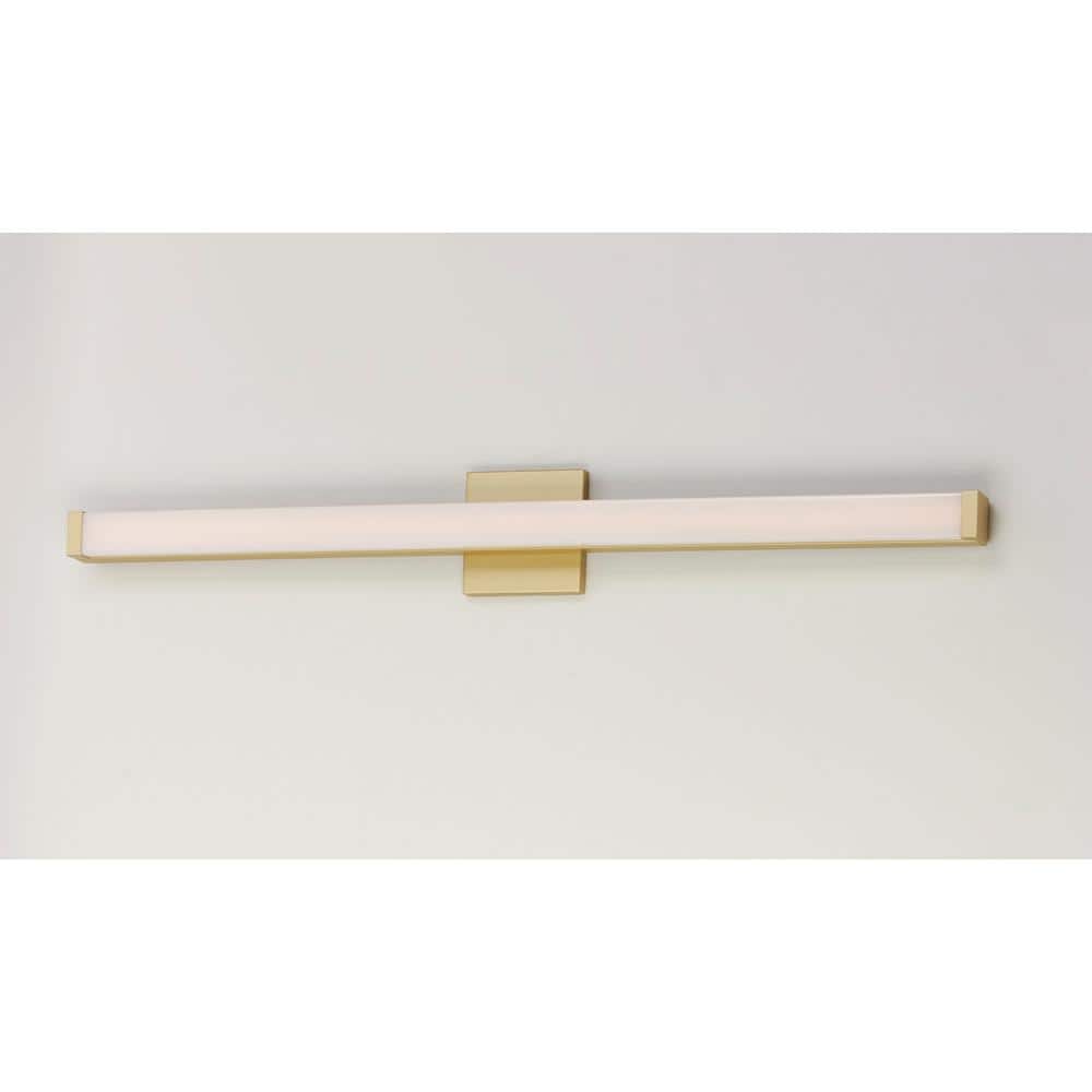 Gold and White Acrylic LED Bathroom Vanity Light
