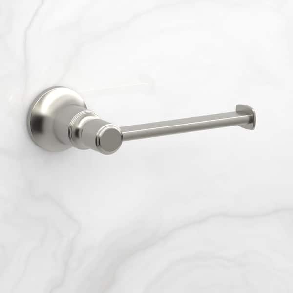 Hoyt Wall-Mount Single Post Toilet Paper Holder in Brushed Nickel