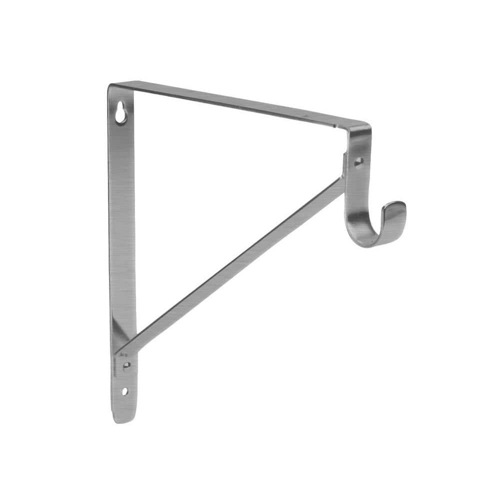 Rod Shelf Bracket Closet Rod Wall Bracket Lido Designs Brushed