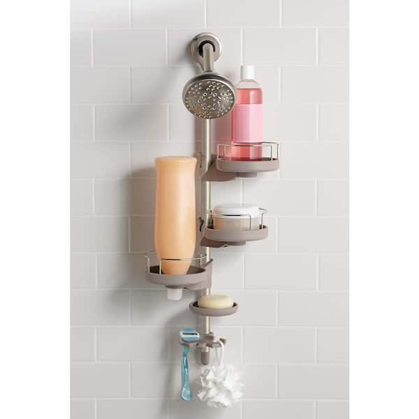 5-Spray Patterns with 2.5 GPM 4 in. Single Wall Mount Fixed Shower Head in Brushed Nickel
