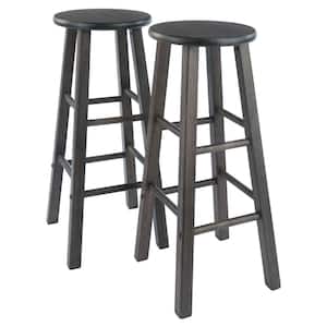 Element 29 in. Oyster Gray Bar Stools (Set of 2)
