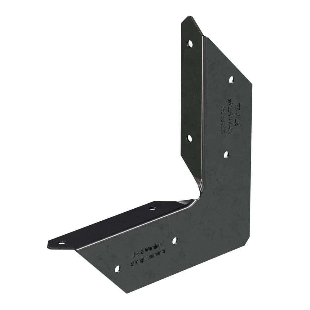 Simpson Strong-Tie Outdoor Accents ZMAX, Black Powder-Coated Rigid Tie  Angle for 1 x 2 Joist/Post APRTA12 - The Home Depot