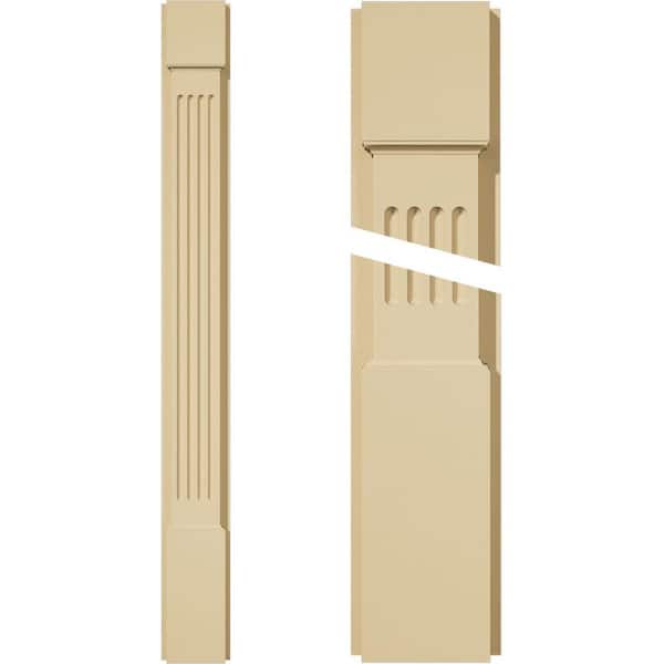 Ekena Millwork 2 in. D x 5 in. W x 48 in. L Primed Polyurethane Pilaster 1-Pack