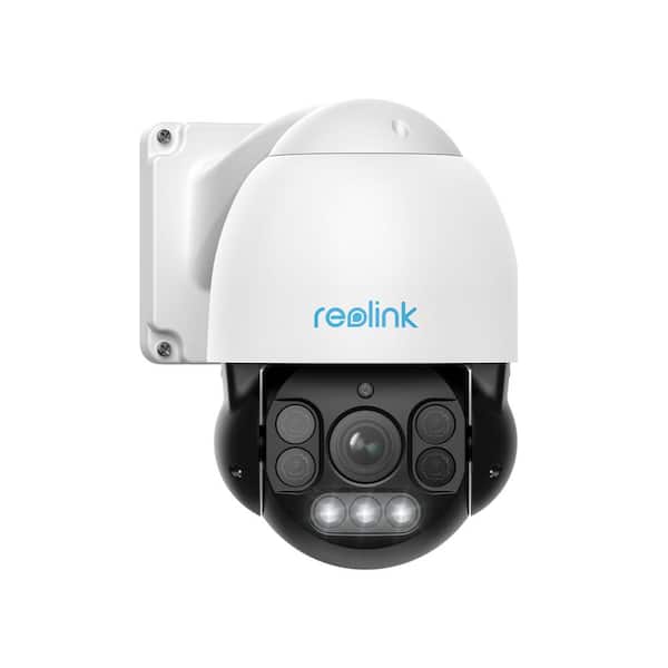 REOLINK Speedome Wired Outdoor 4K PTZ PoE IP Surveillance Security Camera with 16X Optical Zoom, Smart Detect, Auto Track, White