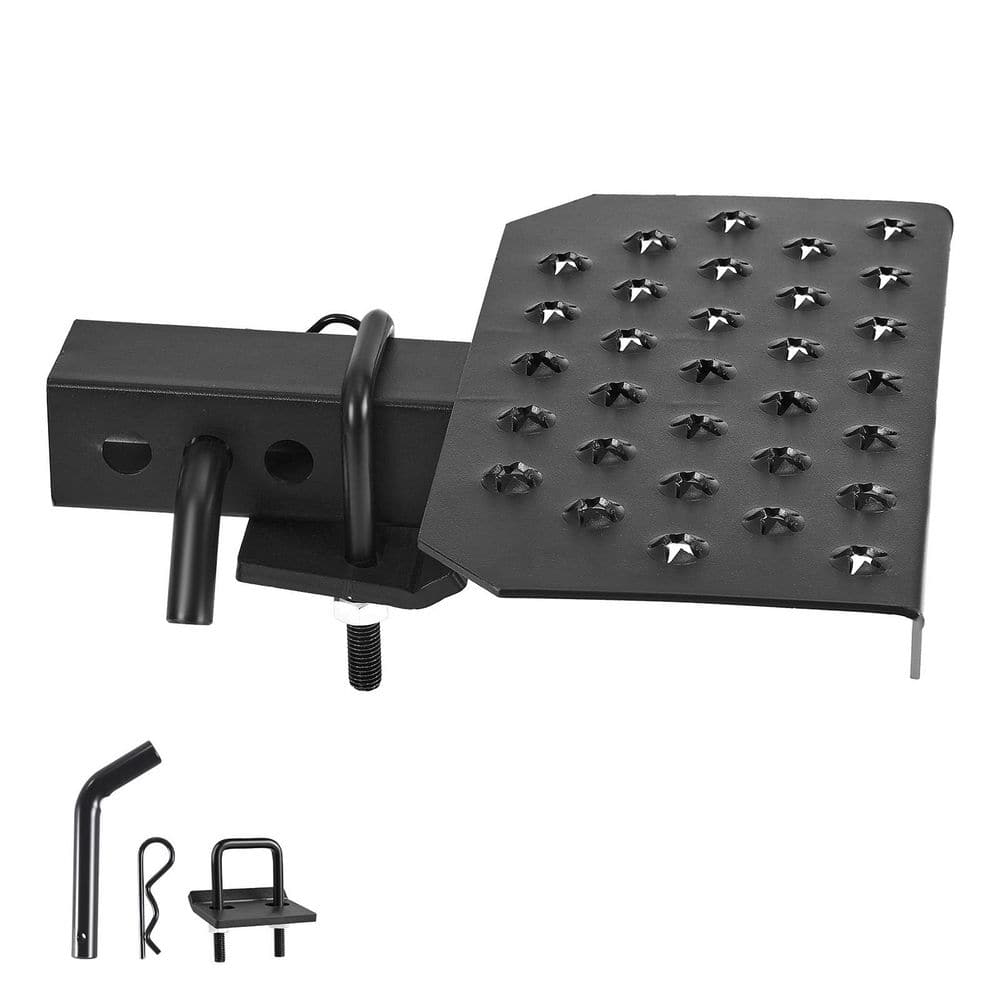 Hitch Step for 2 In. Receiver, Universal Rear Bumper Guard, 350 lbs. Capacity, Non-Slip Step with Pin Kit, Fits Trucks price history on PriceWatchPro