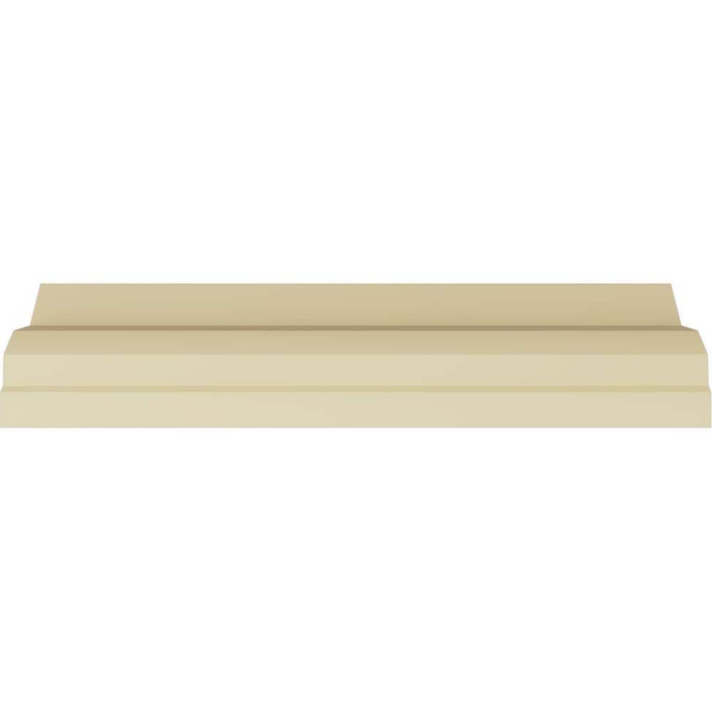 Primed White Polyurethane Attica Crown Moulding, 94.5 inches