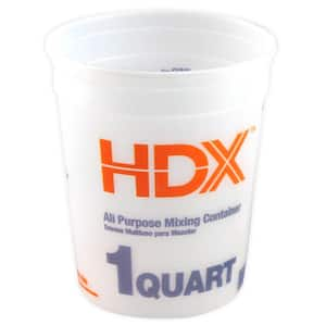 HDX Versa-Tainer 1 qt. Plastic Bucket RG512 - The Home Depot