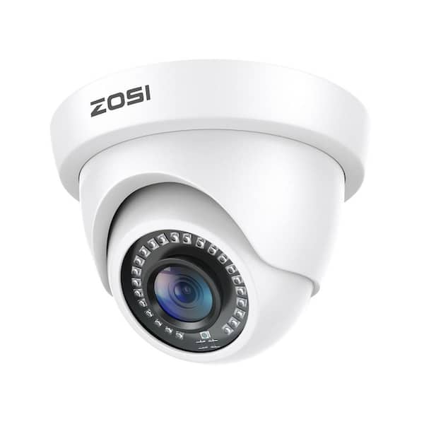 Wired 1080p Outdoor Dome Security Camera 4-in-1 Compatible for TVI/CVI/AHD/CVBS DVR