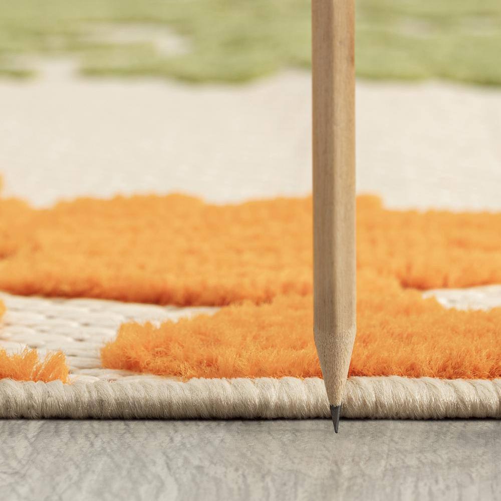 Oasis Multi-Color Floral Synthetic 5' x 7' Area Rug