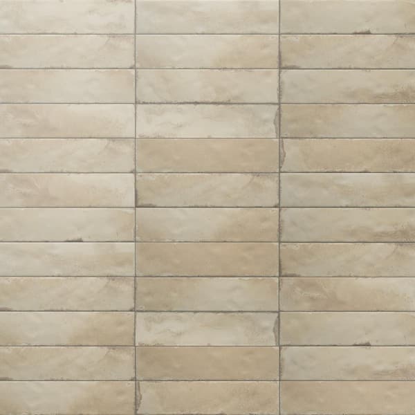 Merola Tile Luca Shell 9 in. x 9 in. Ceramic Wall Take Home Tile Sample