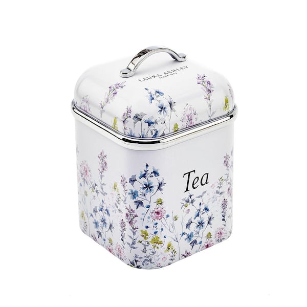 Laura Ashley Stainless Steel 3-Pieces Canister Set Wild Meadow