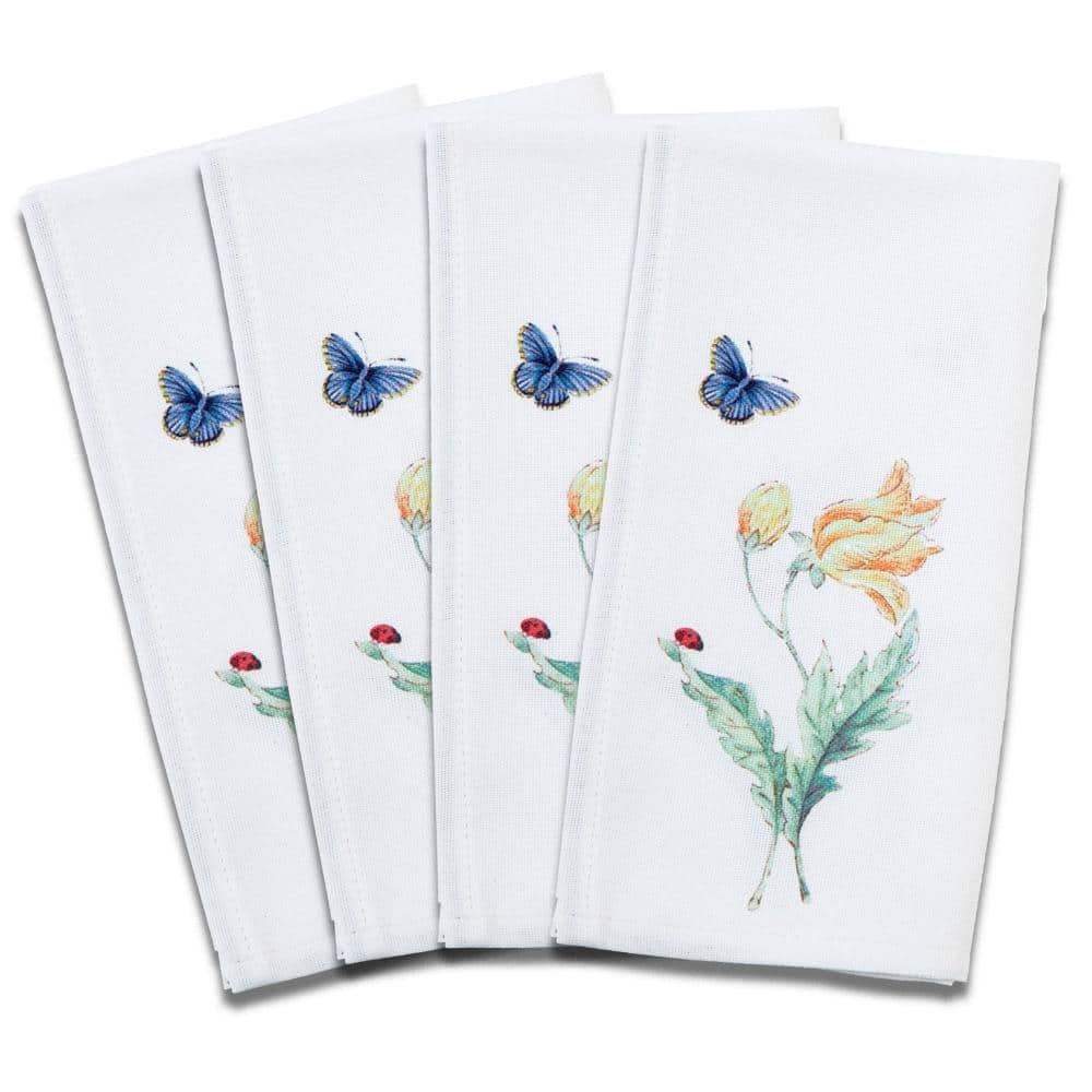 "Butterfly Meadow Garden Napkins, Set of 4, Multicolor - 19""W x 19""L" price history on PriceWatchPro