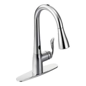 Arbor Single-Handle Pull-Down Sprayer Touchless Kitchen Faucet with MotionSense in Chrome