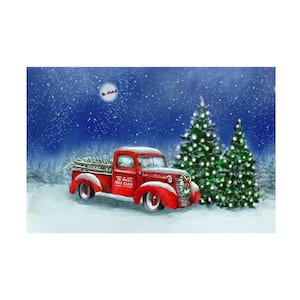 Unframed Home Marnie Bourque 'Red Truck Tree' Photography Wall Art 12 in. x 19 in.