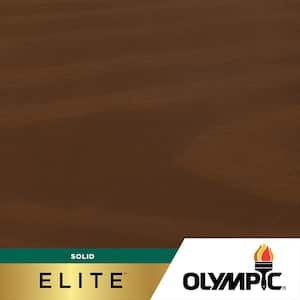 Elite 8 oz. Chestnut Brown Solid Advanced Exterior Wood Stain Sample