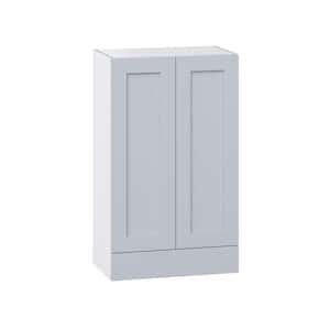 Cumberland 24 in. W x 40 in. H x 14 in. D Light Gray Shaker Assembled Wall Kitchen Cabinet with 1-Drawer