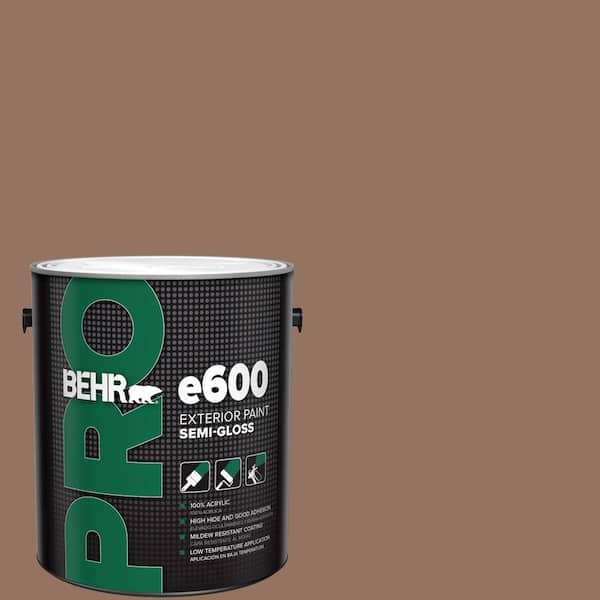 BEHR PRO 1 gal. #BXC-84 Corral Brown Semi-Gloss Exterior Paint