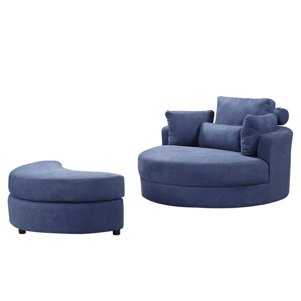 round chair with ottoman