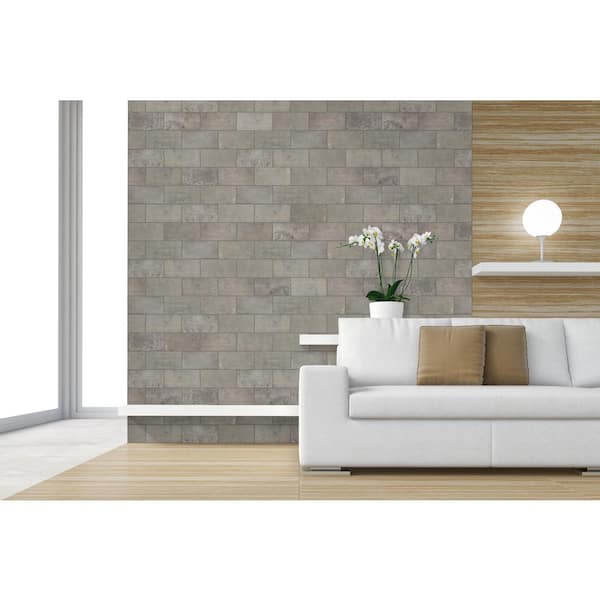 MSI Capella Taupe Brick Porcelain Home Matte ft./Case) sq. in. x Depot in. and Tile NCAPTAUBRI5X10 5 Floor The 10 Wall (5.55 