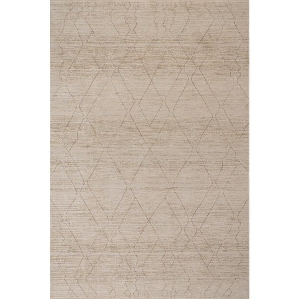 Sayda Bohemian Southwestern Beige 7 ft. x 10 ft. Indoor Area Rug